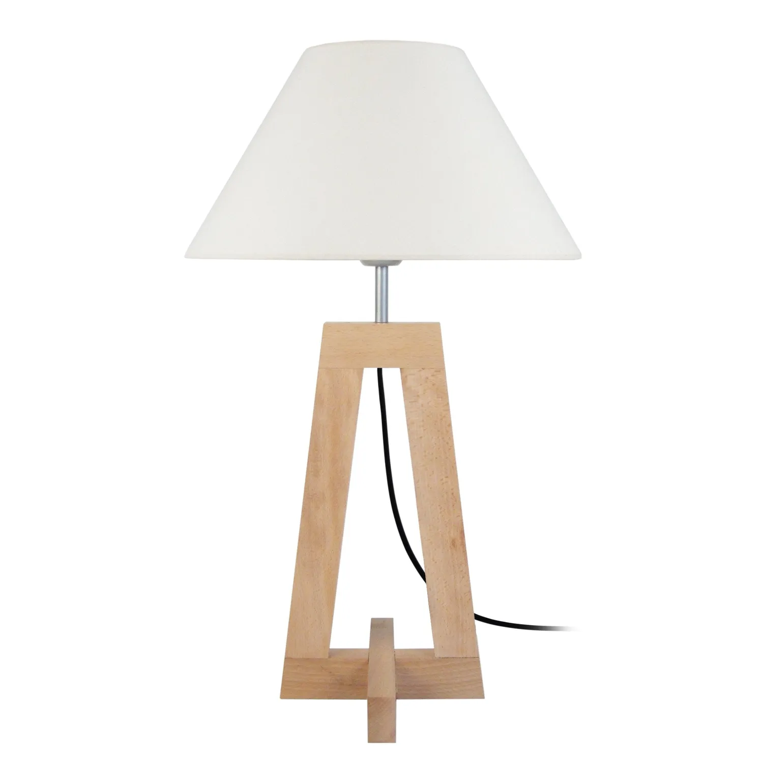 Tosel Vili lampada da tavolo naturale ecrù 35x56cm