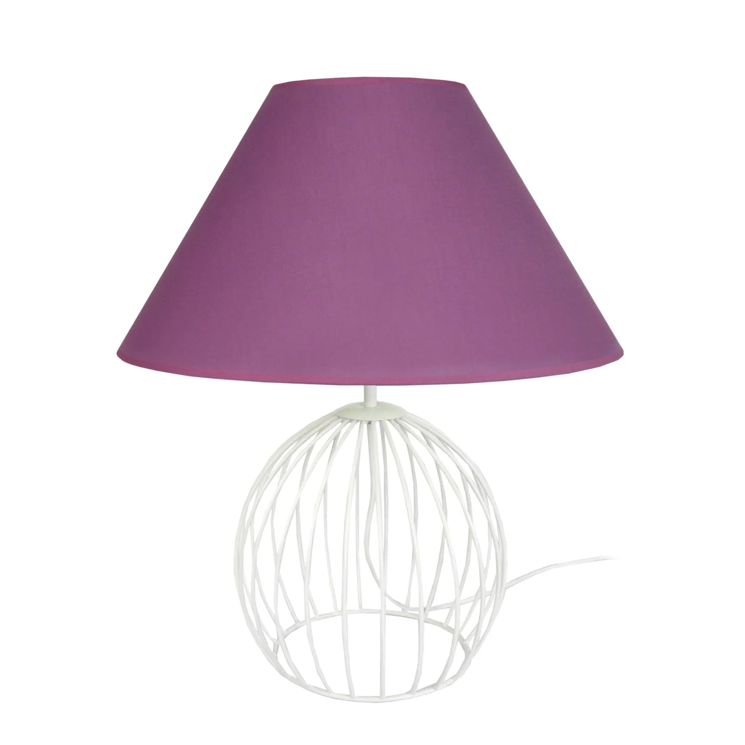 Tosel Ball lampada da tavolo sfera tessuto 45x44 cm