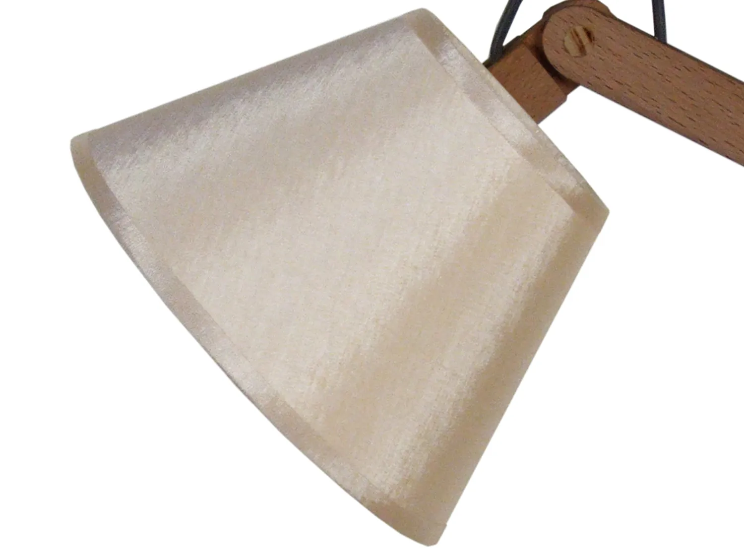 Tosel Freki lampada tavolo legno 45 cm naturale ecrù