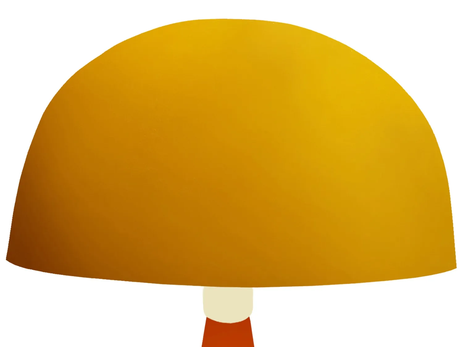 Tosel Hanna lampada da tavolo cono arancione 37 cm