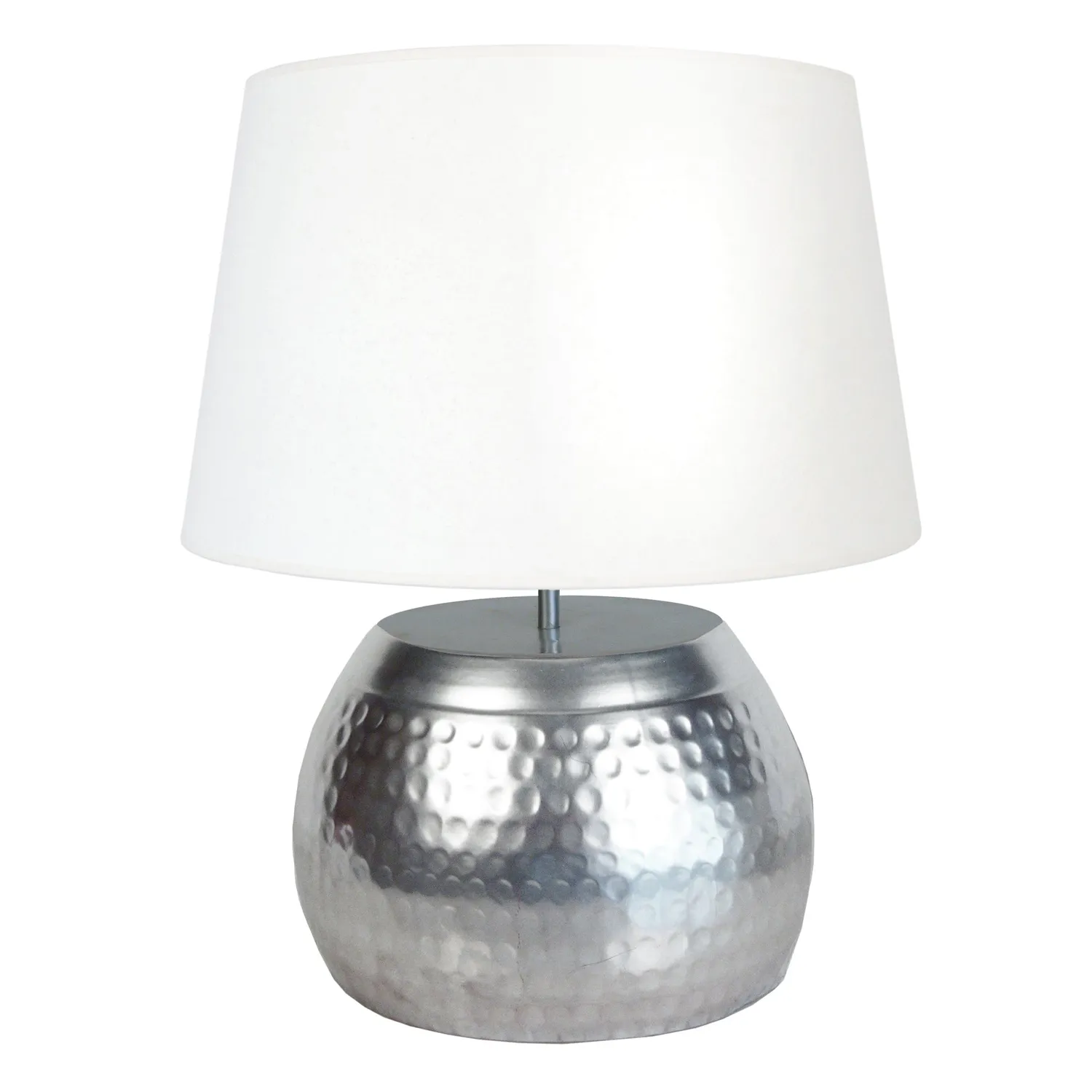Tosel Mumbai lampada tavolo cromo ecrù 50x60 sfera