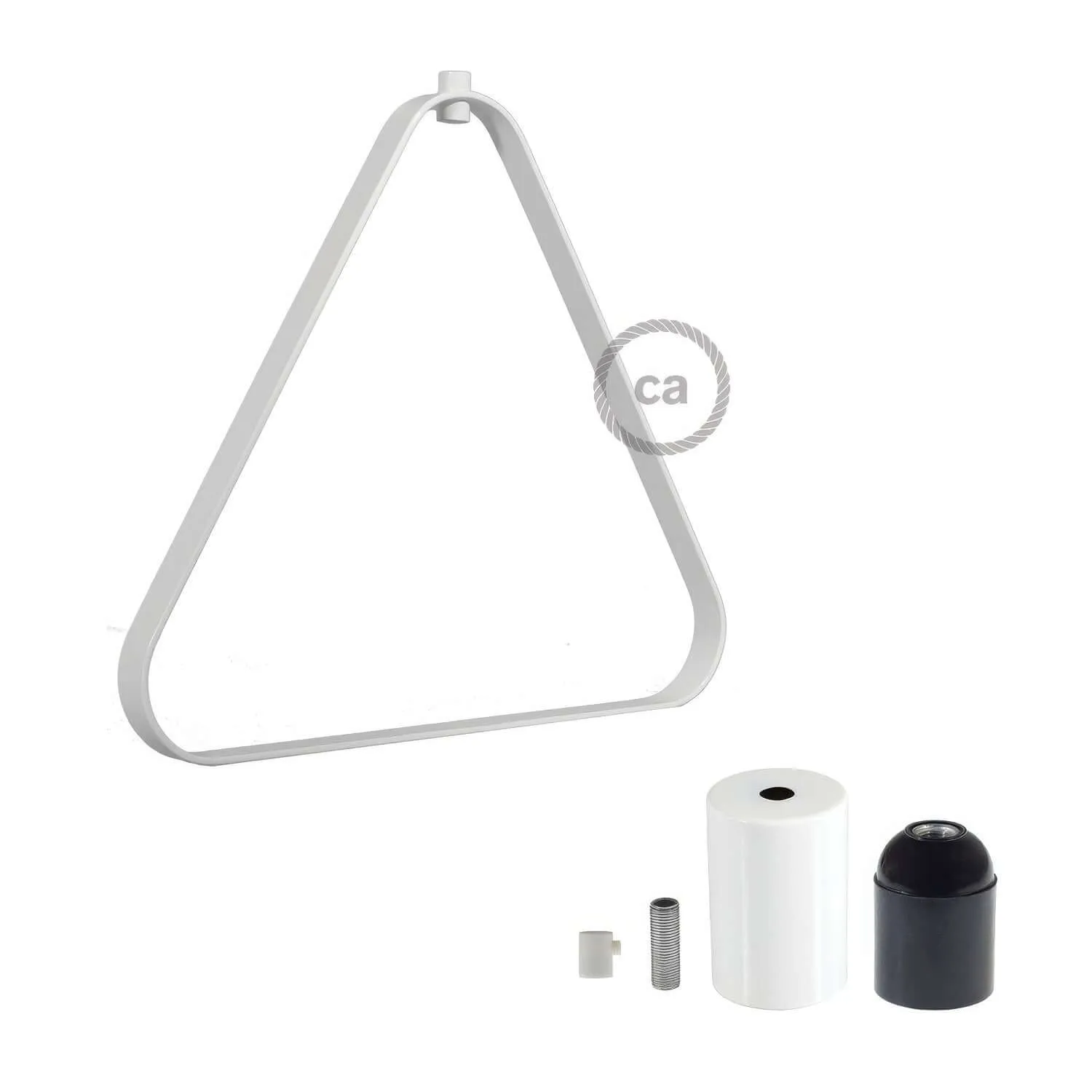 Creative Cables Duedì Apex paralume metallo bianco E27 28 cm