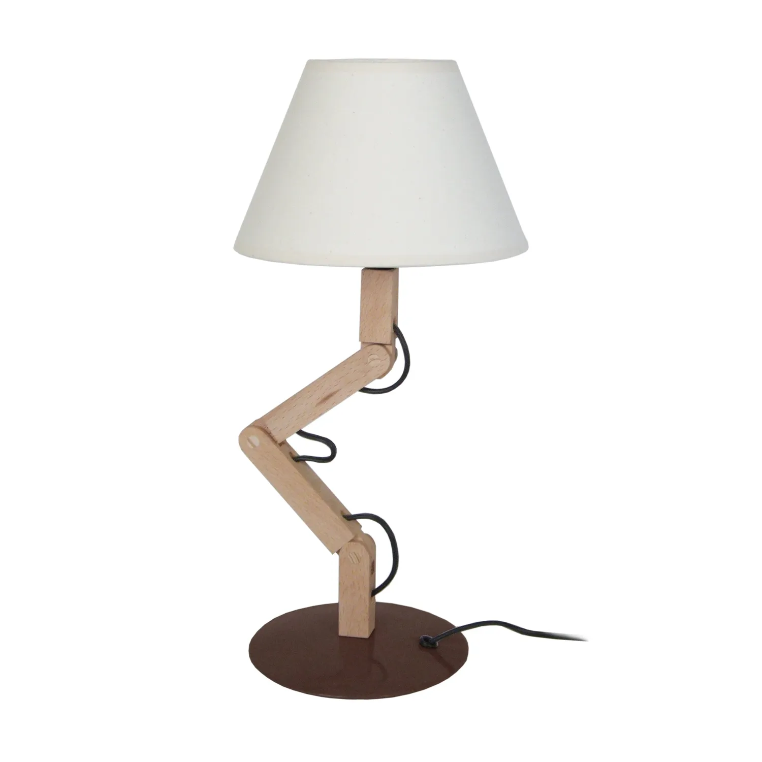 Tosel Geri lampada tavolo 18x45 cm naturale-taupe