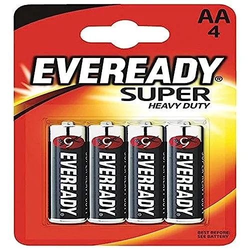 Eveready Silver Pila AA Zinco-Carbone Confezione 4 Pezzi