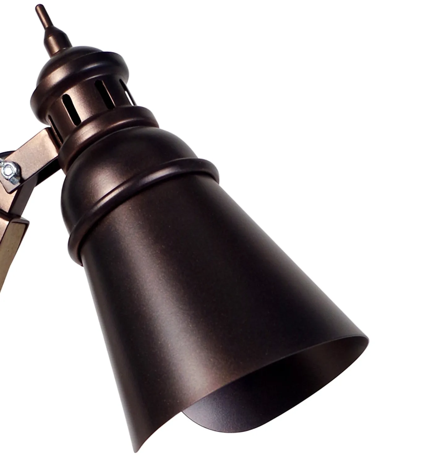 Tosel Iron lampada da tavolo snodabile nero 46x66cm