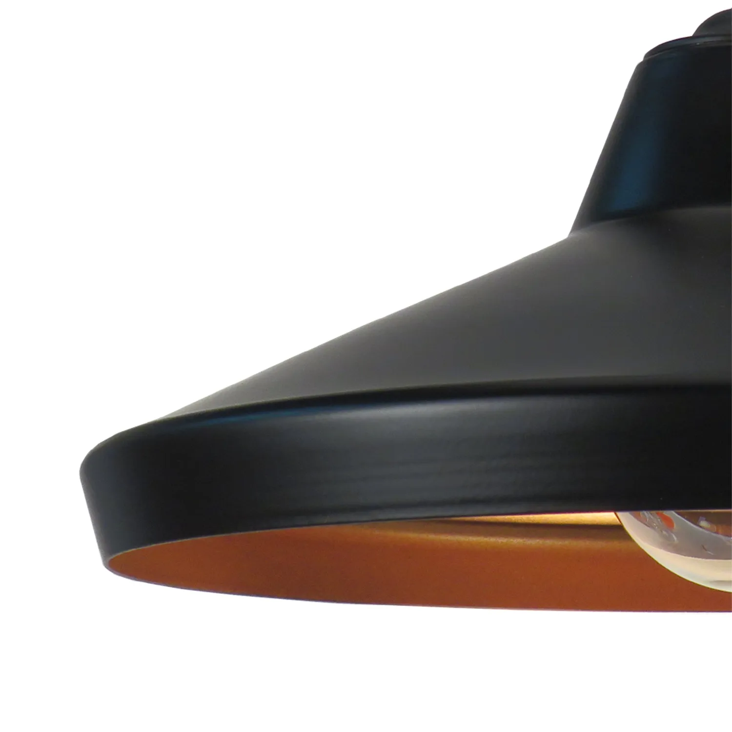 Tosel Upernavik A sospensione conica nera E27