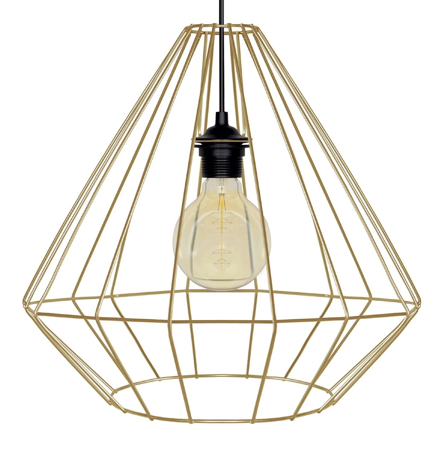 Tosel Diamond sospensione metallo bianco 40 cm