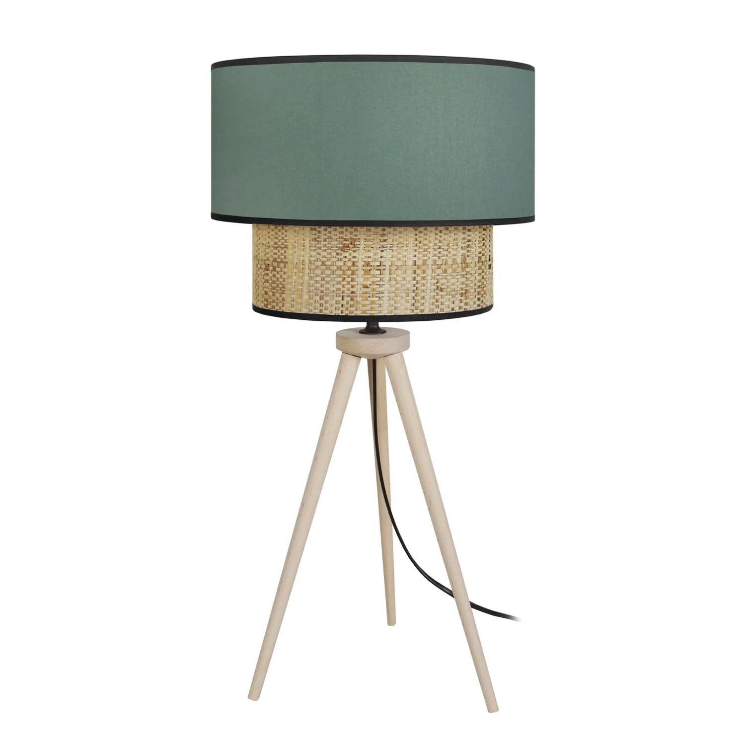 Tosel Cochin T lampada tavolo treppiede naturale crema 50 cm
