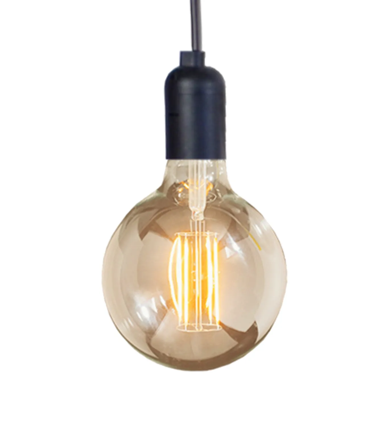Tosel Krake lampadario grappolo nero 120 cm E27