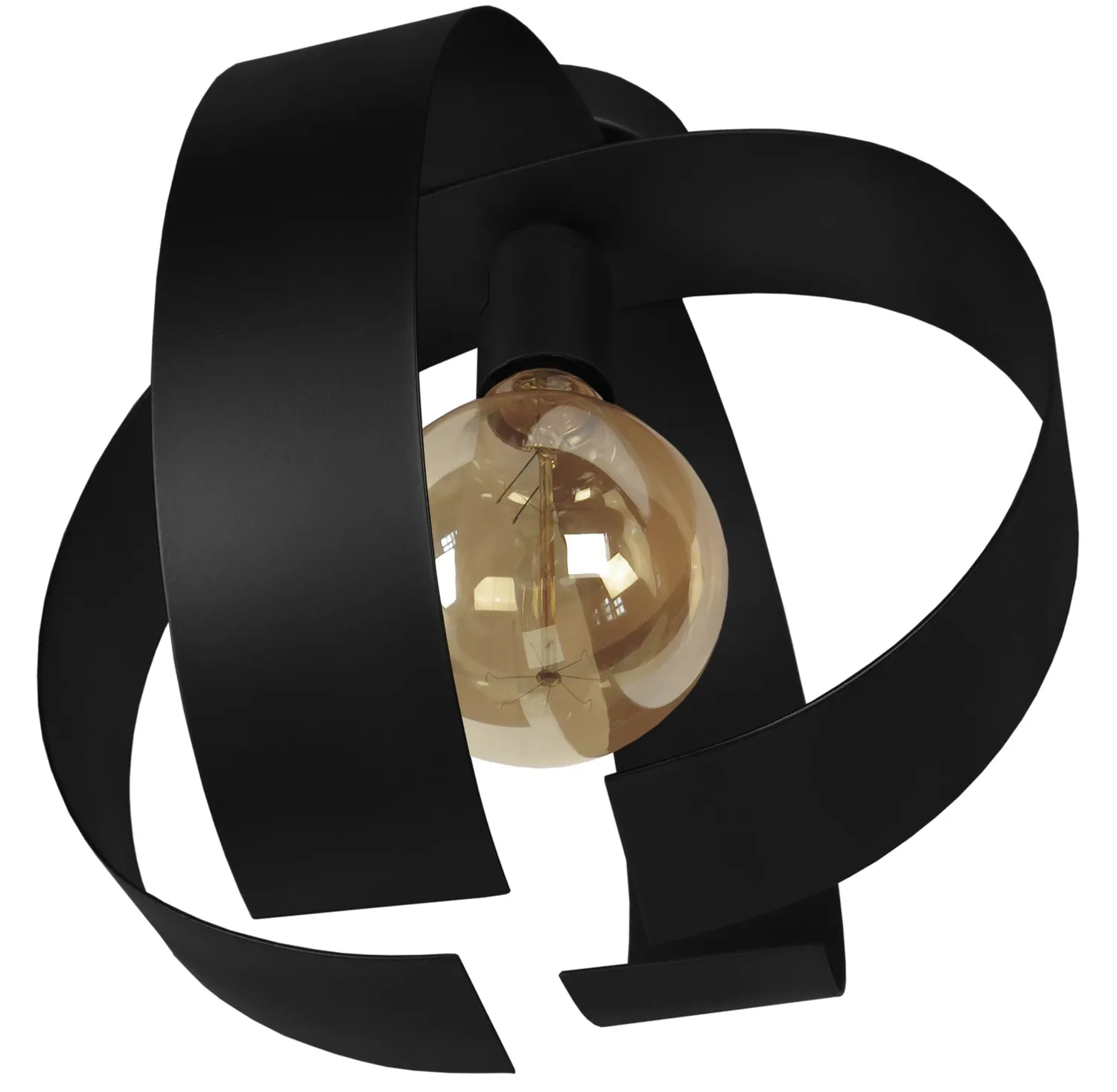Tosel Touvois plafoniera nera metallo E27