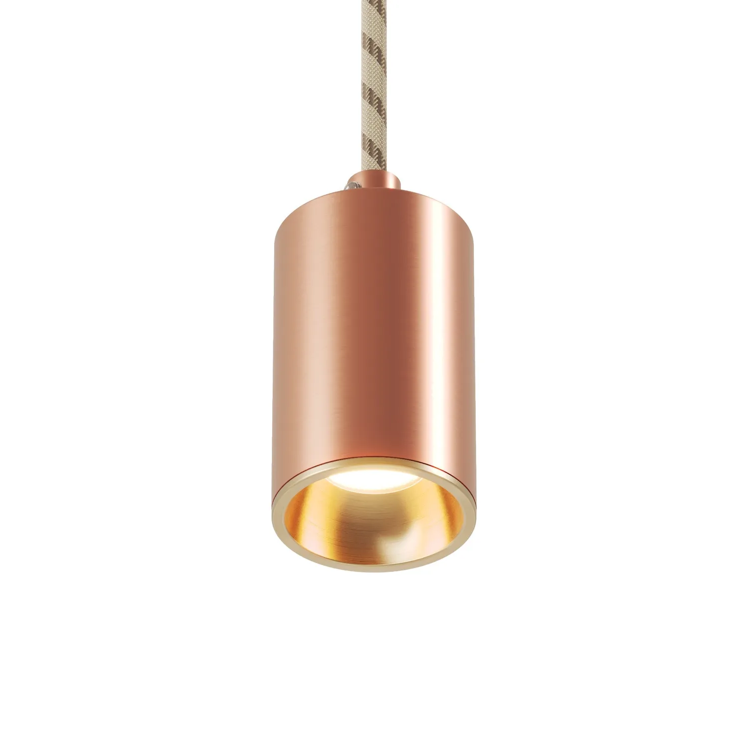 Creative Cables Bispot faretto GU10 LED rame bronzo satinato