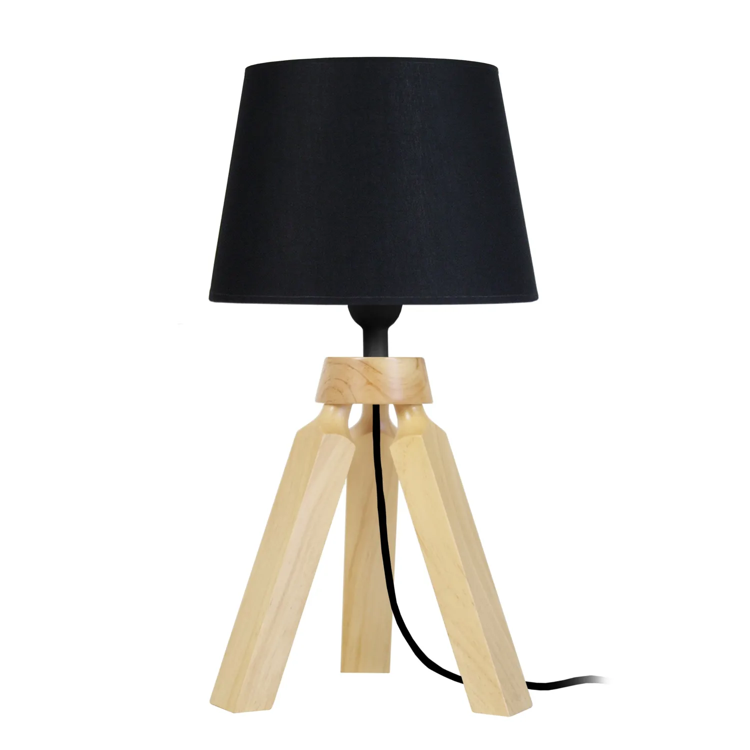 Tosel Gaby lampada da tavolo treppiede bianco 30 cm