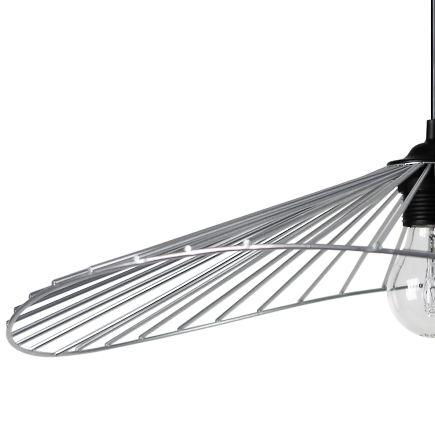 Tosel Lady sospensione bianca D44 cm metallo fili