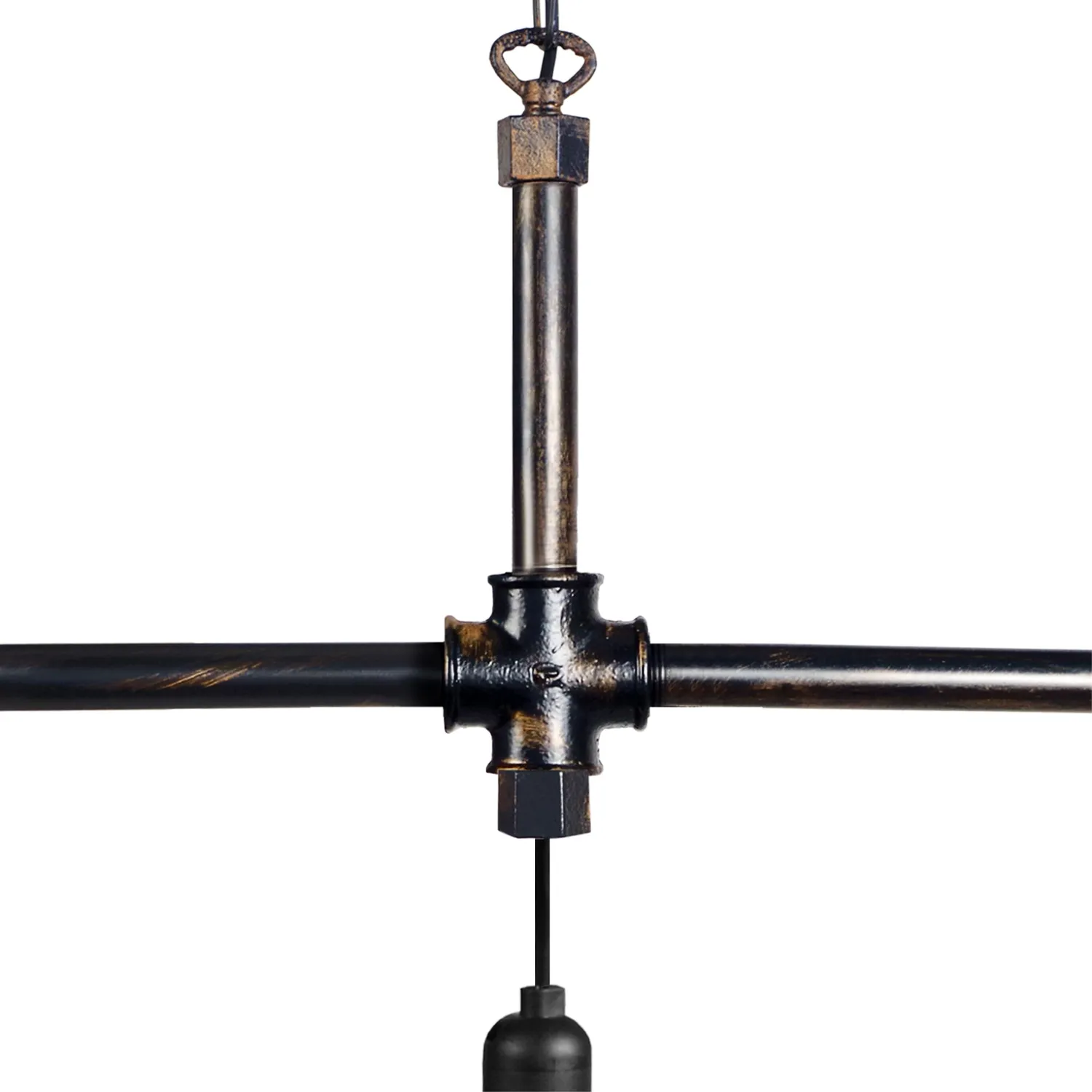 Tosel Hydraulik B lampadario nero 65 cm metallo