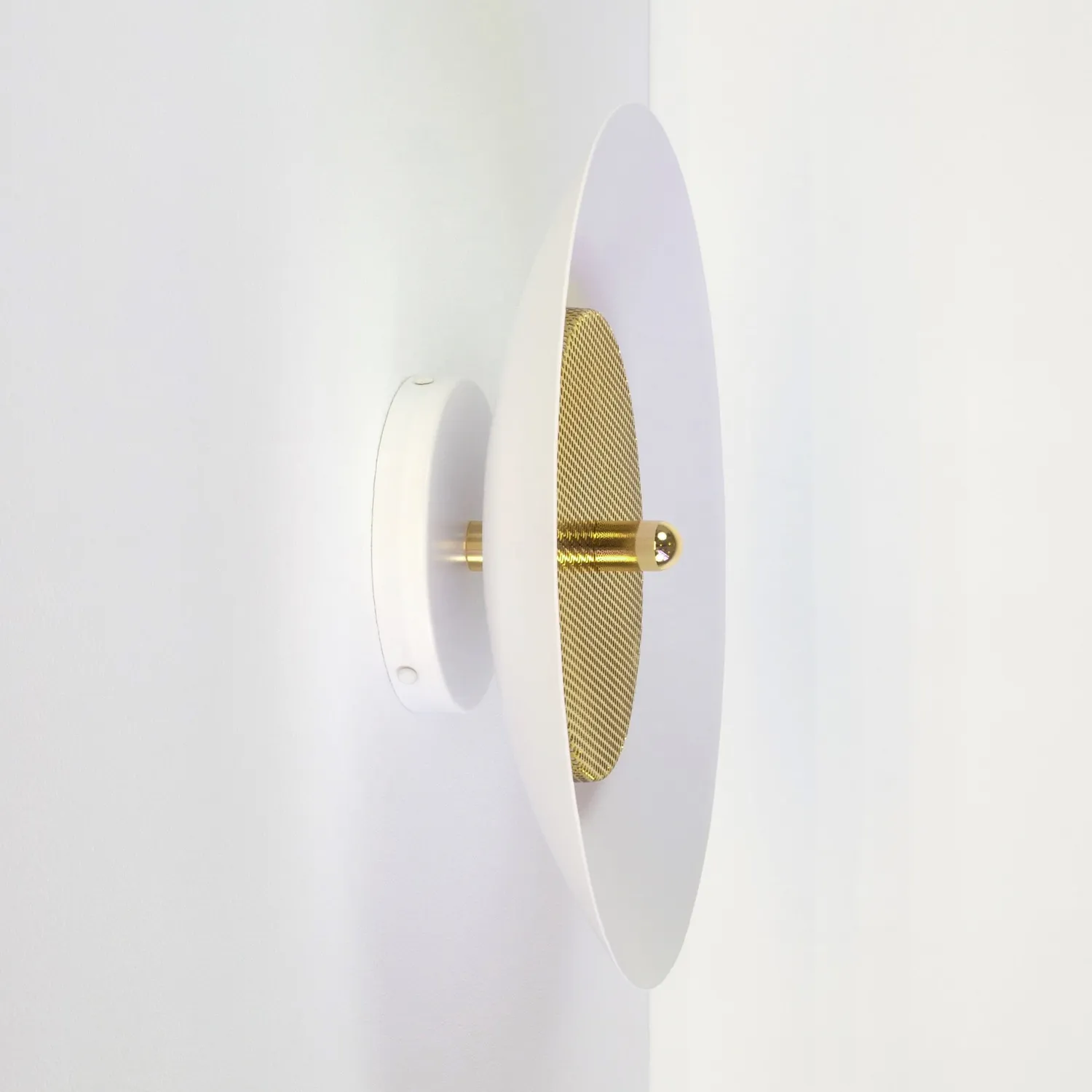 Souda Signal plafoniera bianco ottone metallo