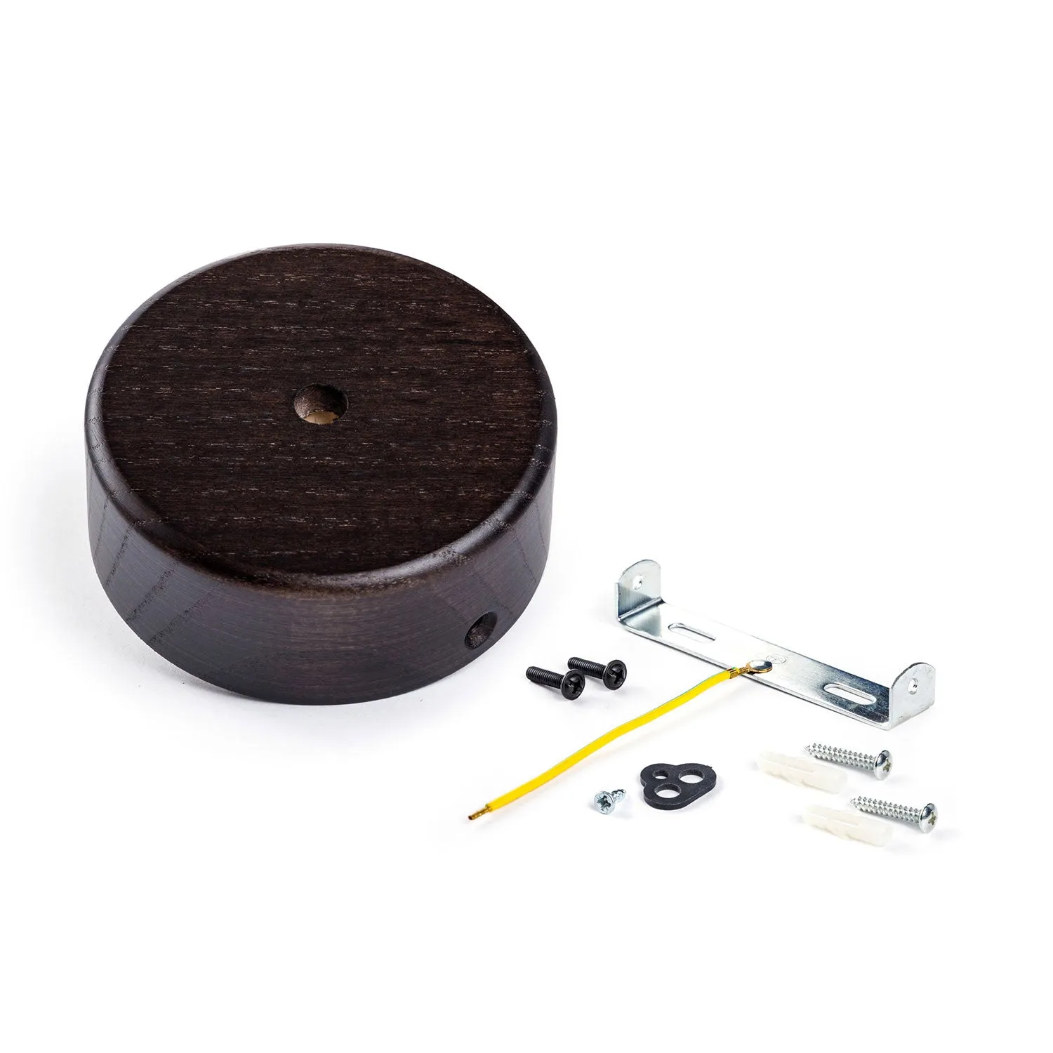 Creative Cables Mini rosone soffitto legno 1 foro wenge