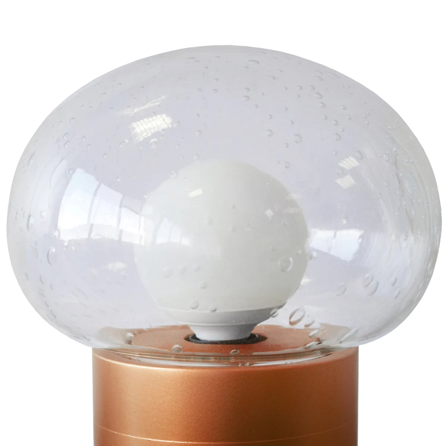 Tosel Paris lampada da comodino vetro bianco 24cm E27