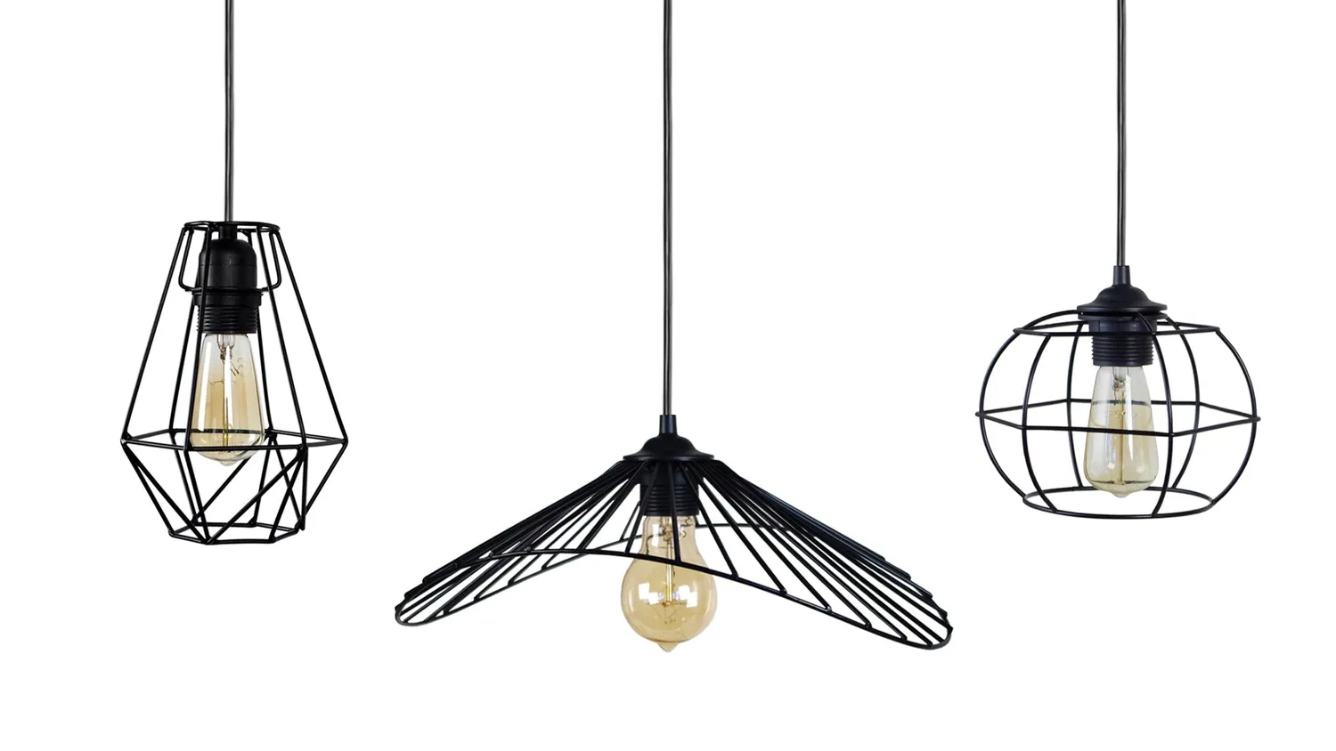 Tosel Olympia Lady Villepot lampadario barra 90 cm bianco 3xE27