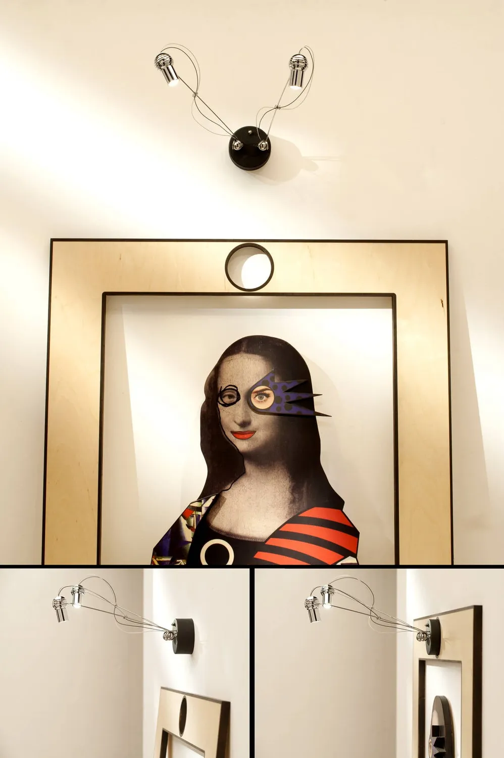 Lucifero Upset Monna Lisa piantana legno 101 cm