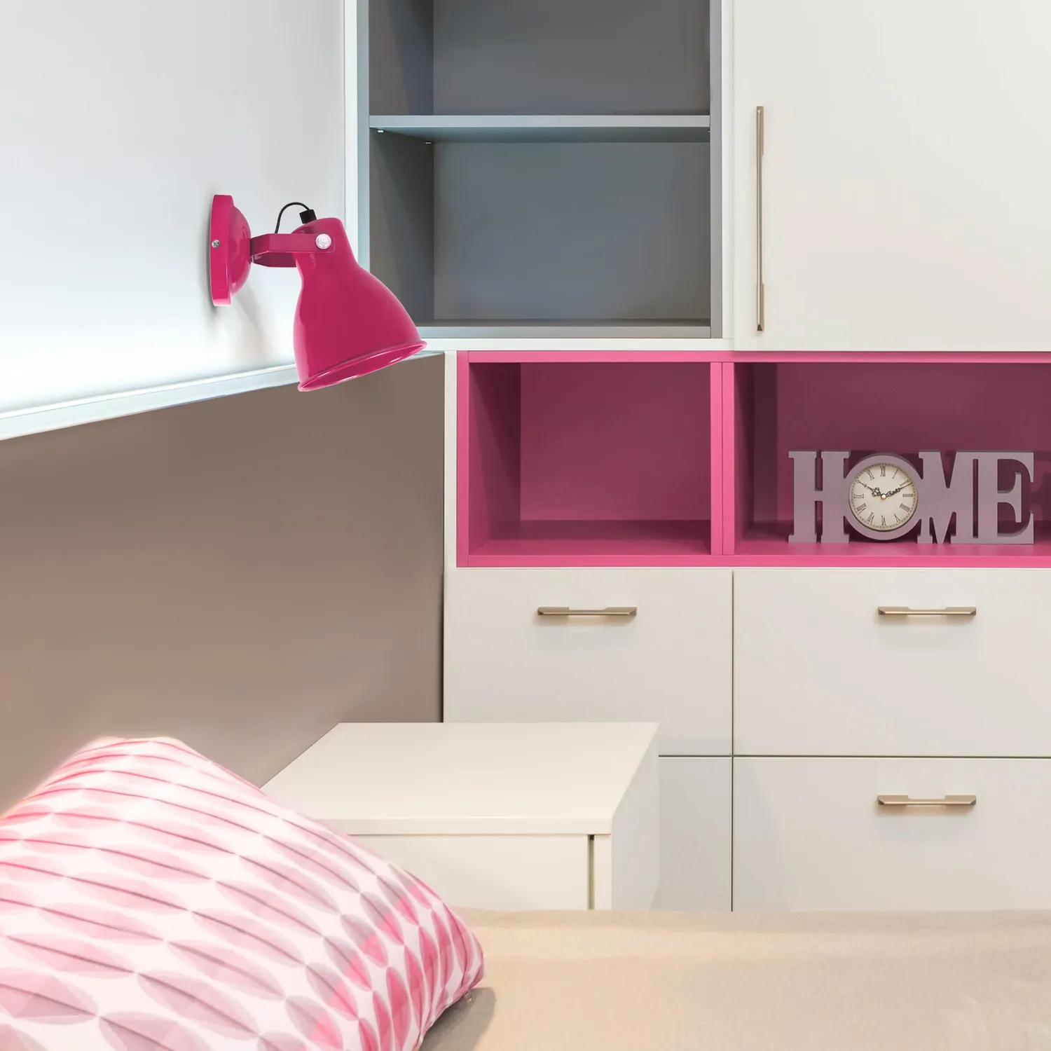 Tosel Manhattan applique metallo snodata E14