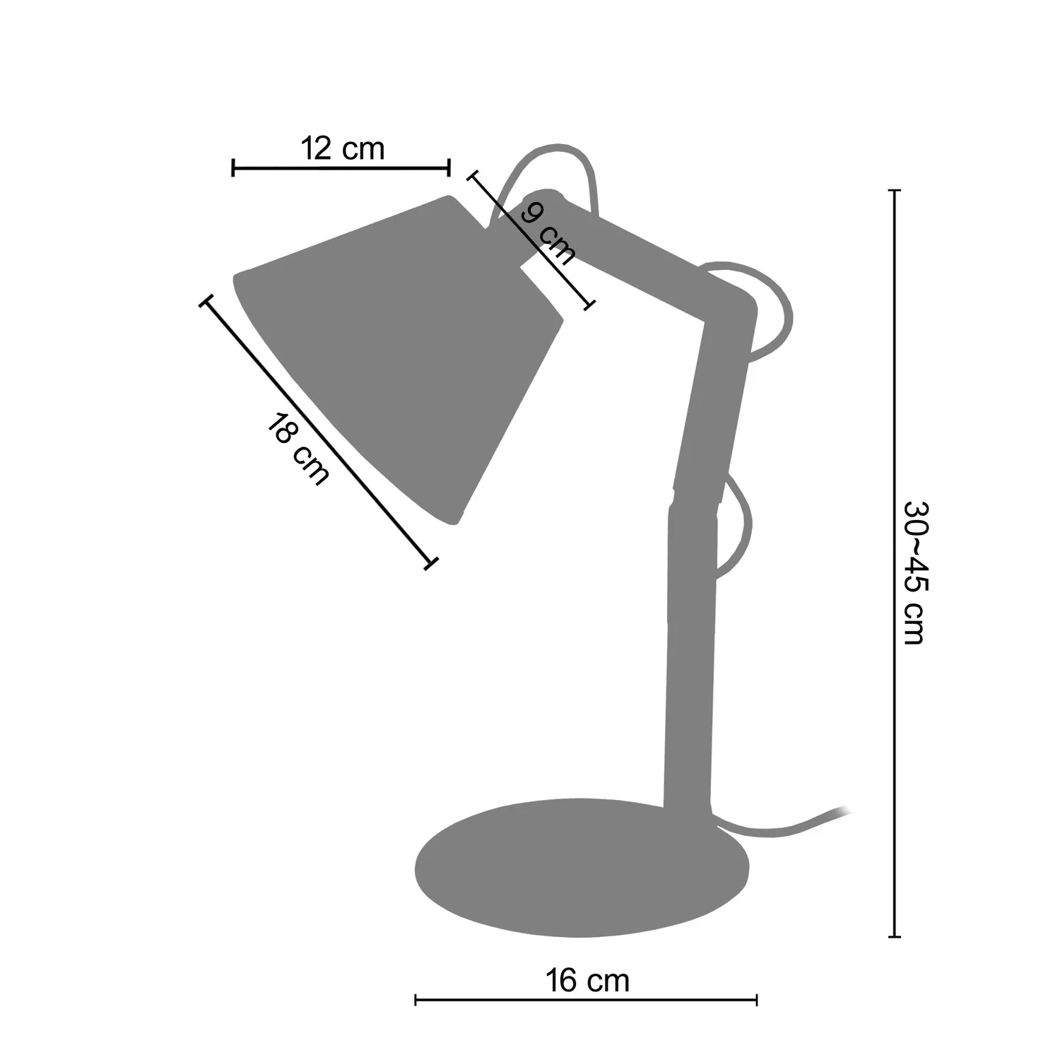Tosel Freki lampada tavolo legno 45 cm naturale ecrù