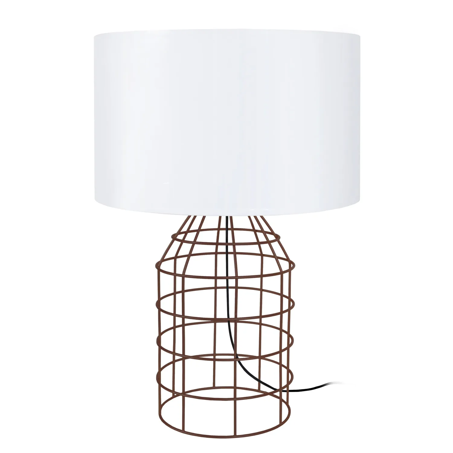 Tosel Craparola lampada da tavolo matita bianco 35x52cm