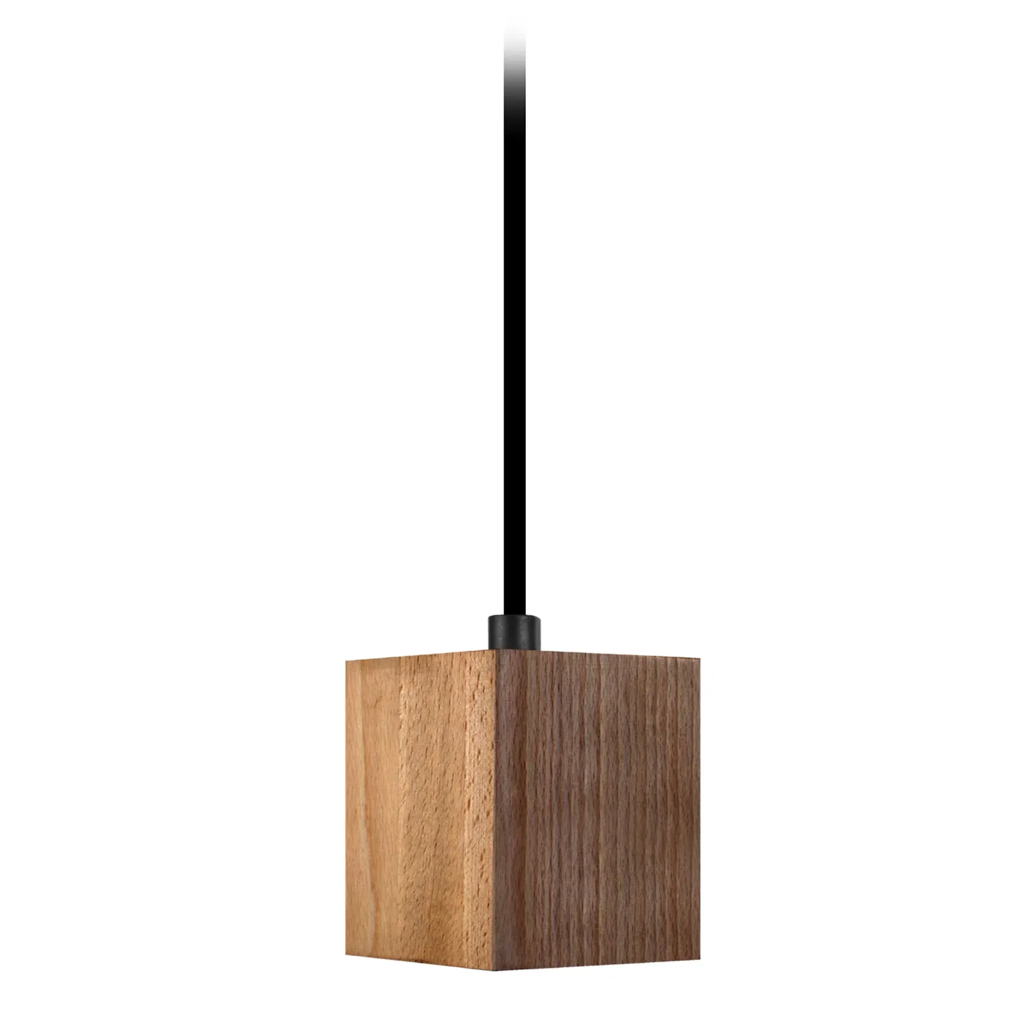 Tosel Lian sospensione legno naturale 100cm cubo E27