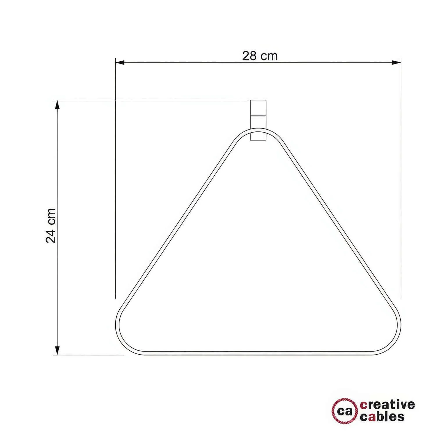 Creative Cables Duedì Apex paralume metallo bianco E27 28 cm