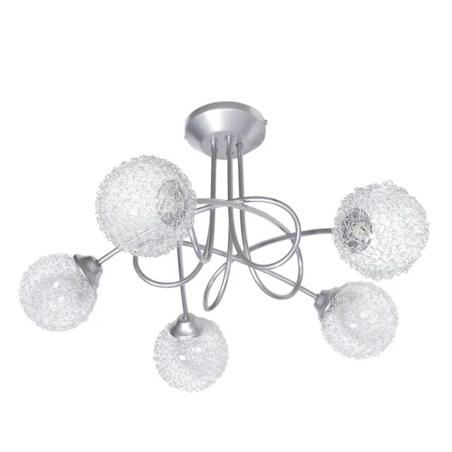 Tosel Actuelle Lampadario 5 Luci 50x32cm Alluminio