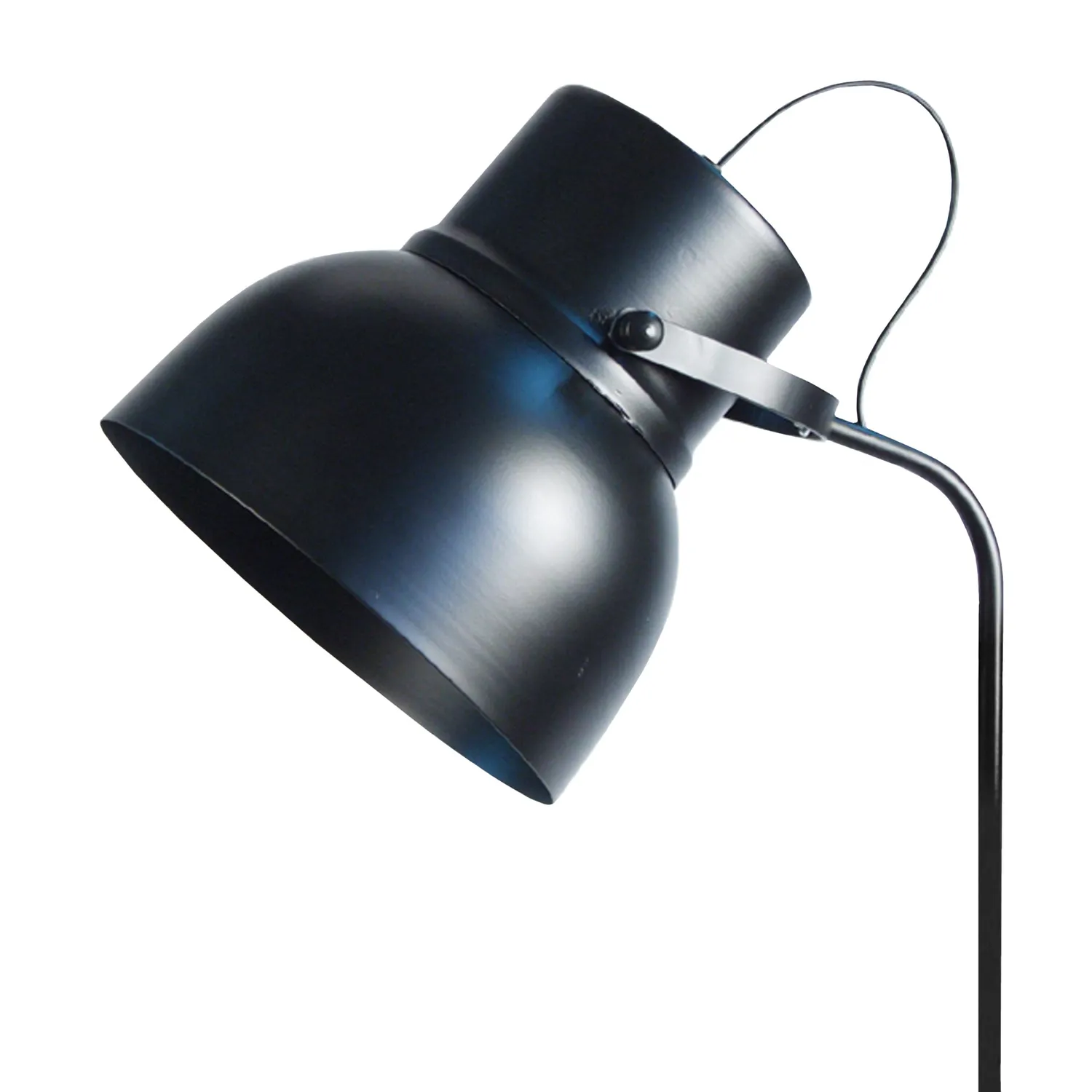 Tosel Cloche piantana lettura 150 cm nera E27
