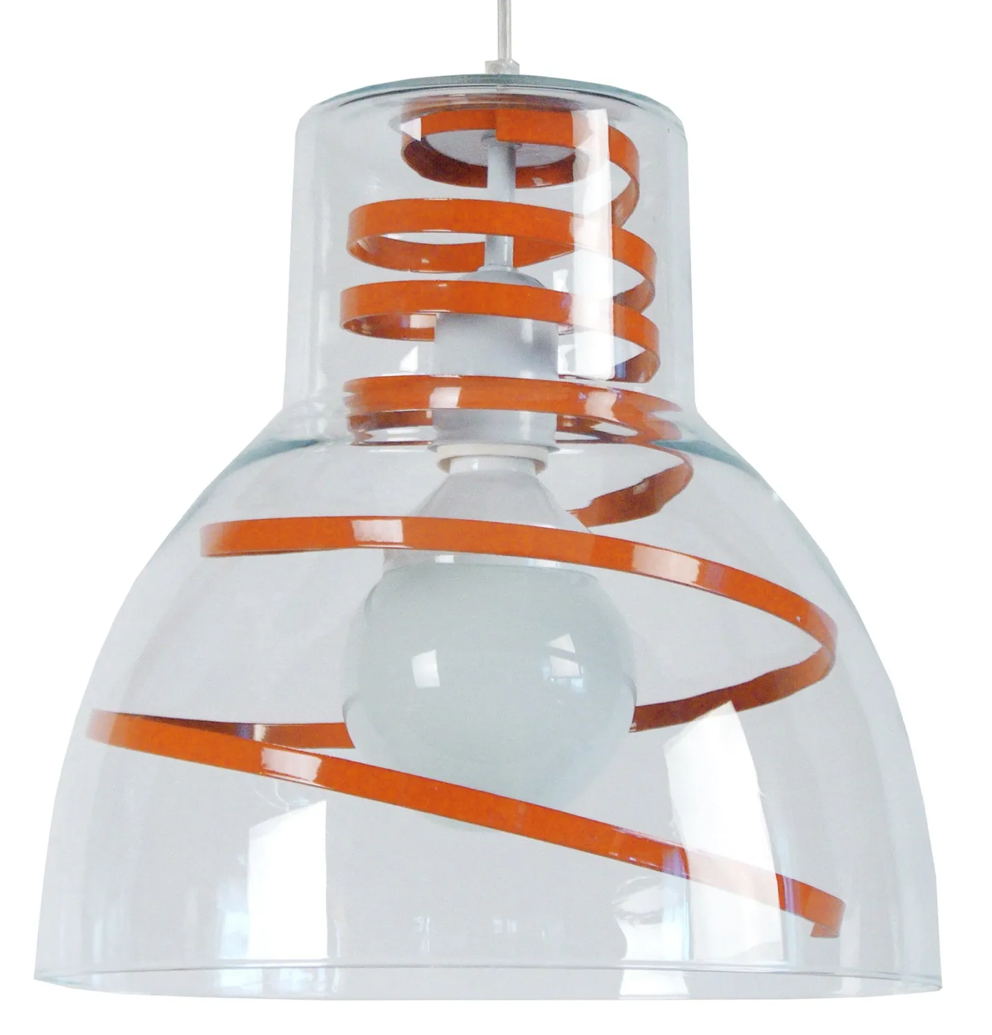 Tosel Cloche Verre sospensione vetro campana verde 30x100 E27