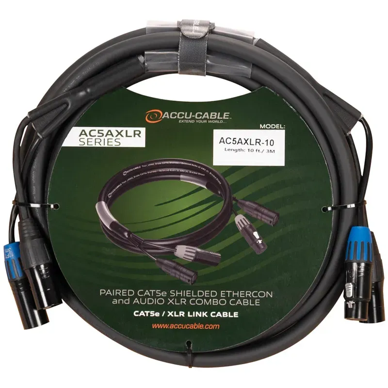 American DJ Accu-Cable AC5AXLR-10 cavo combo 3m