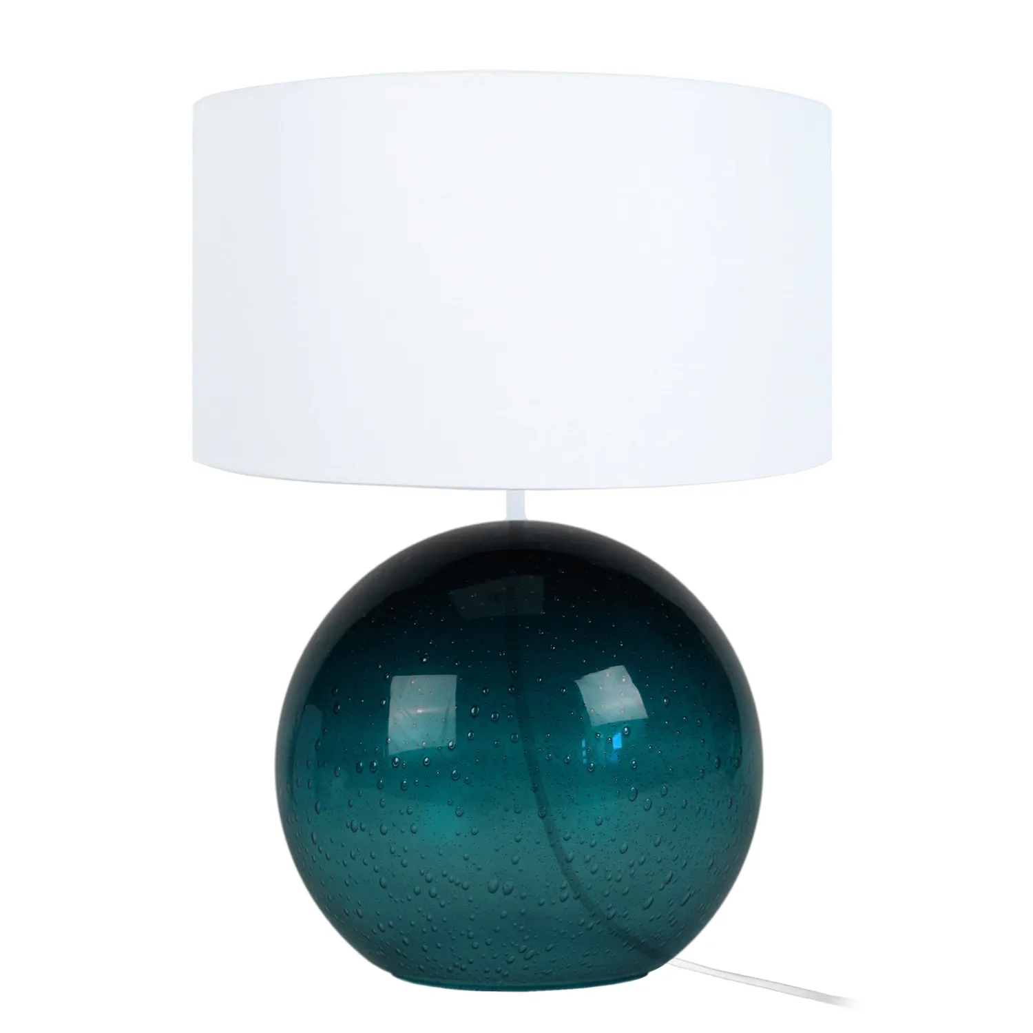 Tosel Burnaby lampada da tavolo vetro trasparente 50 cm