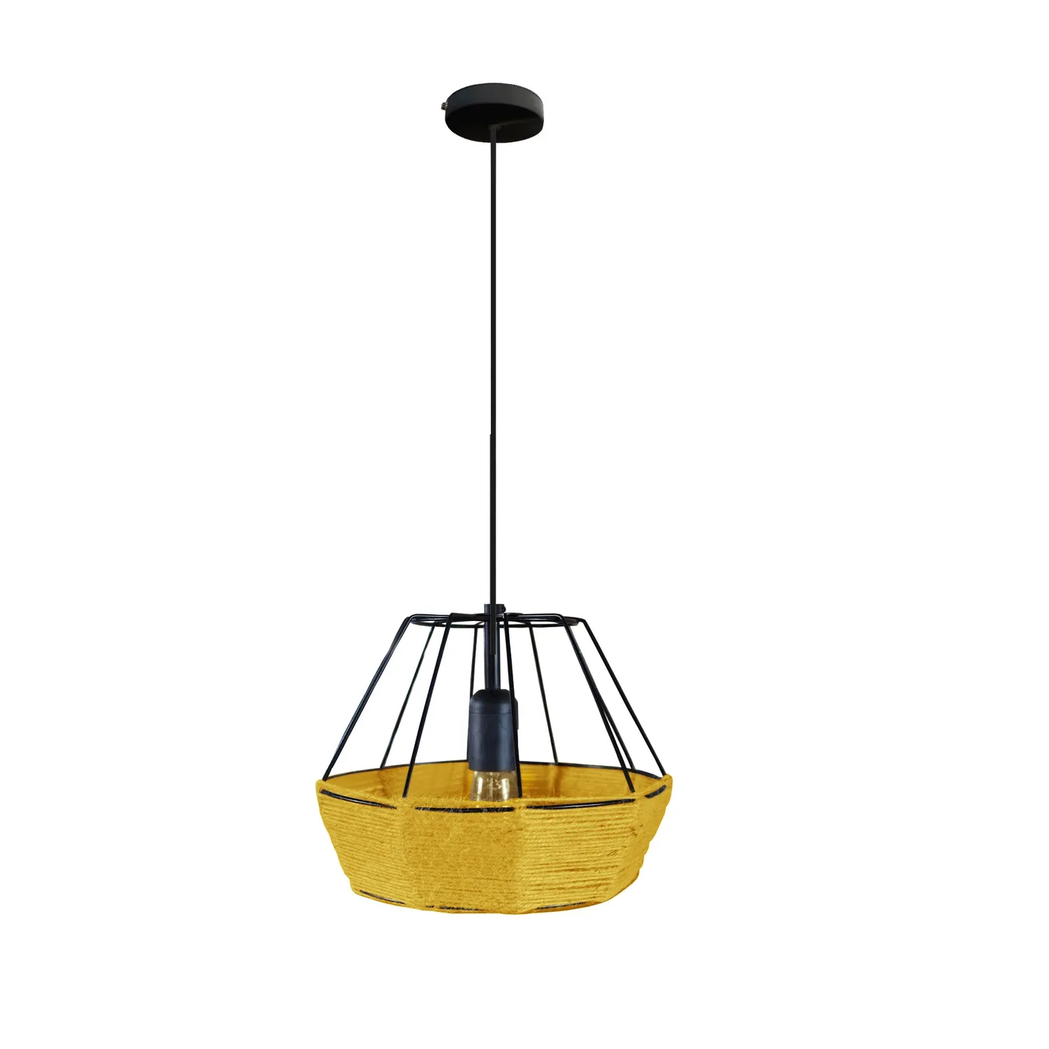 Tosel Evita sospensione corda naturale 100 cm E27