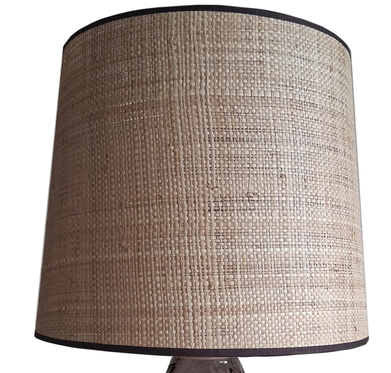 Tosel Burano lampada buffet vetro legno 35x50cm paglia