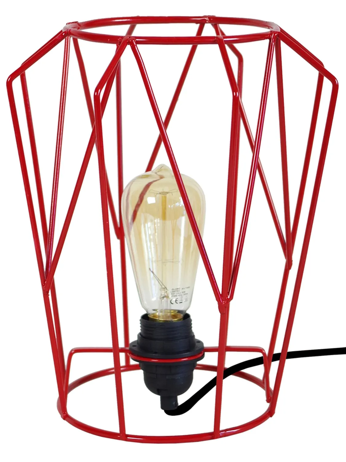 Tosel Olympia LT2 lampada da tavolo nera 25x29 cm metallo