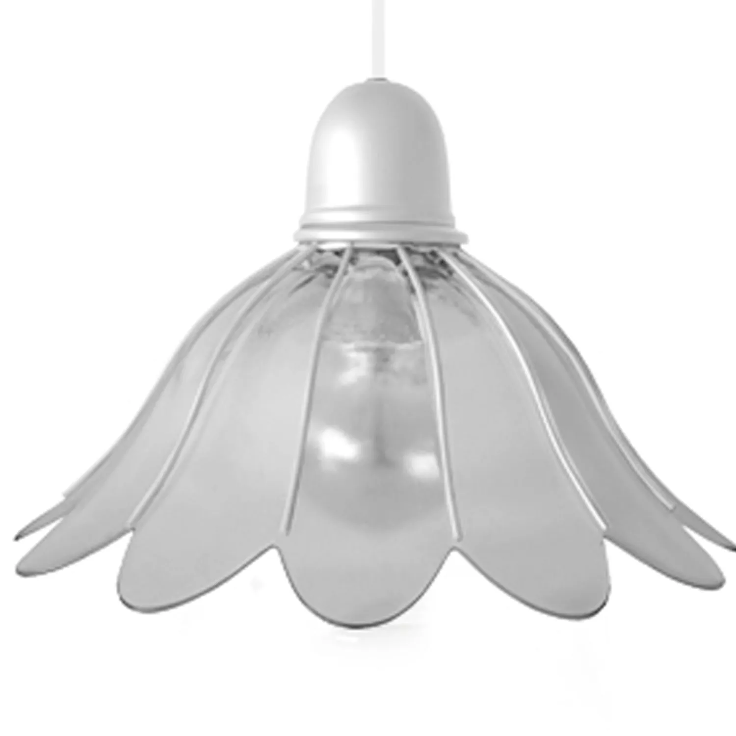 Tosel Reykjavik lampadario vetro bianco 31x100 cm 5xE27