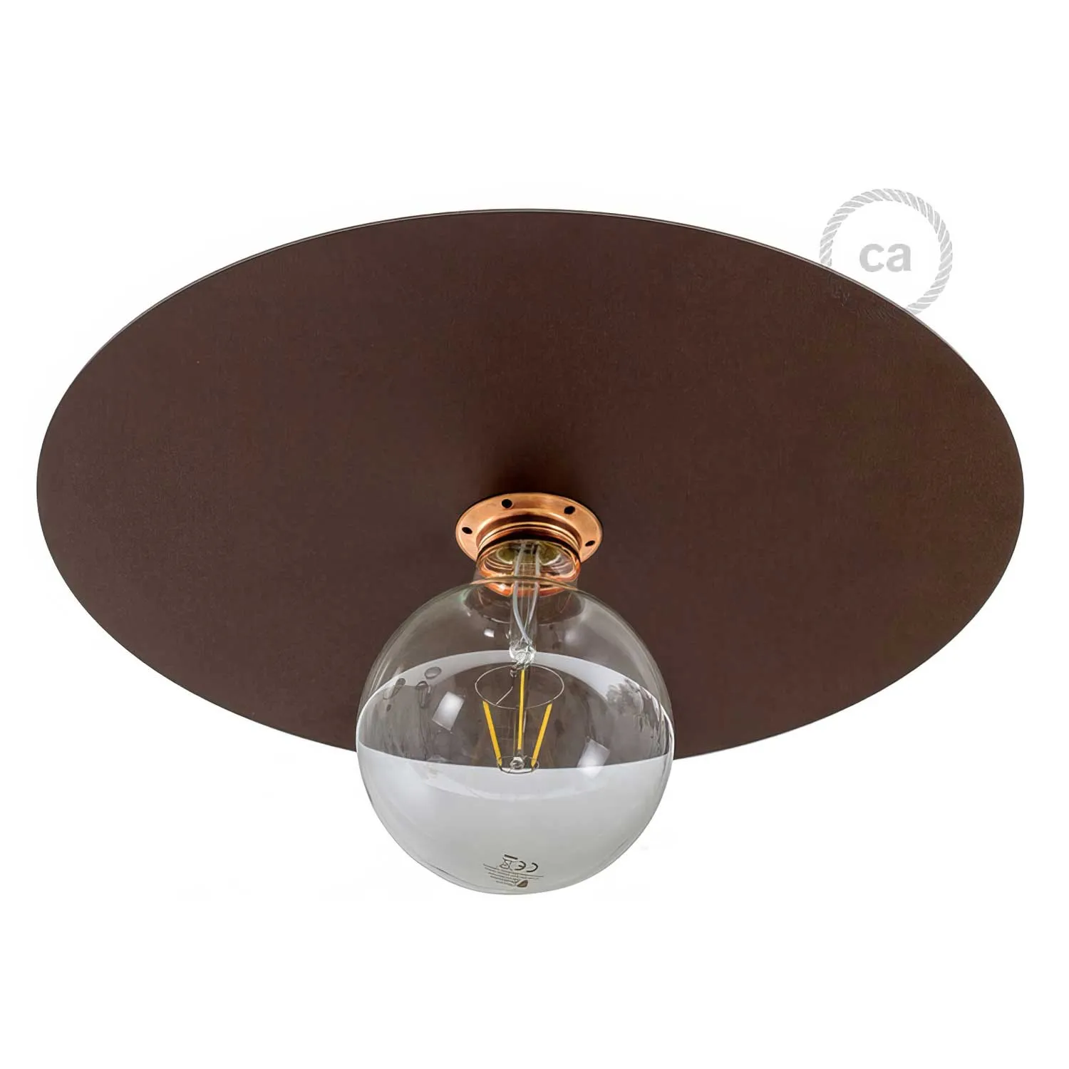 Creative Cables Ellepi Paralume 40 cm Effetto Corten