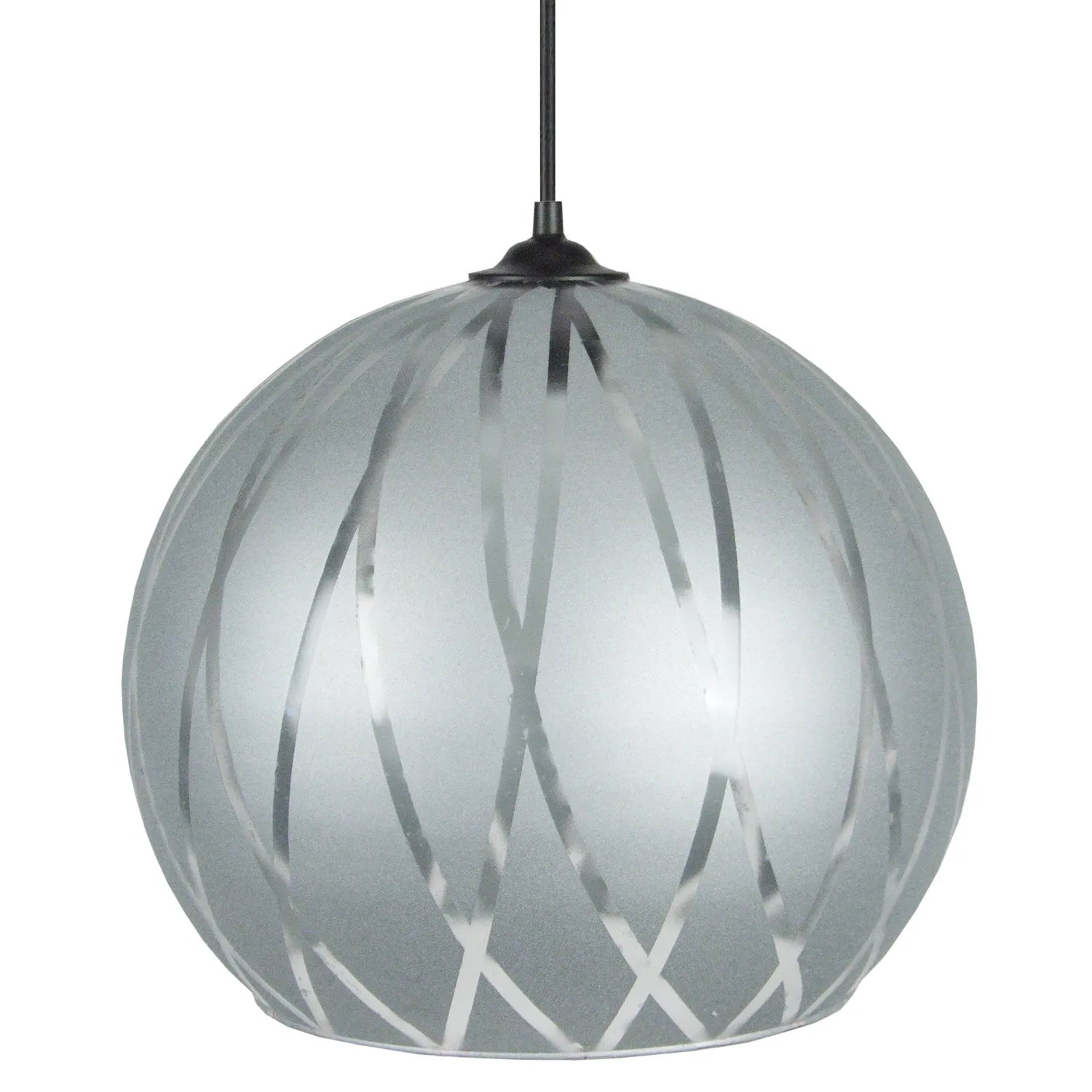 Tosel Bia sospensione globo in vetro satinata 30x100 cm