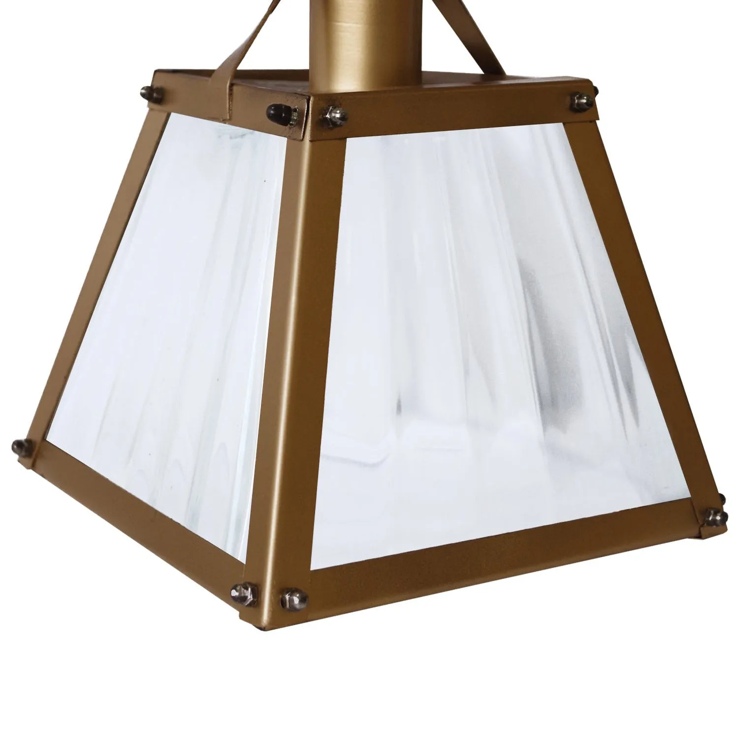 Tosel Baden sospensione vetro bronzo 20 cm