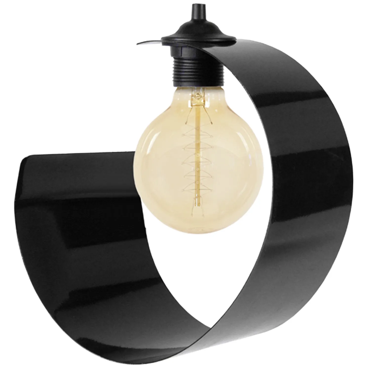 Tosel KONE LUNE TOUVOIS lampadario barra 90 cm nero