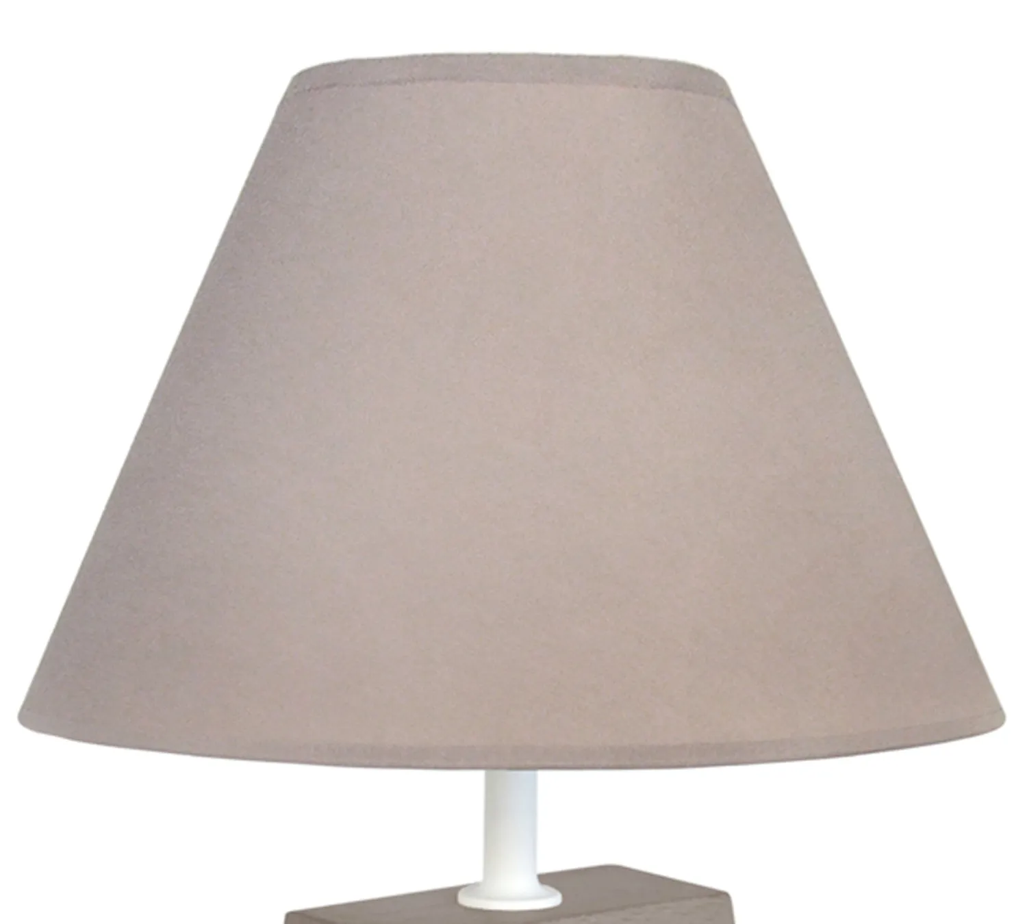 Tosel Mikelli Lampada da Tavolo Triangolo Legno Bianco 22x50 cm