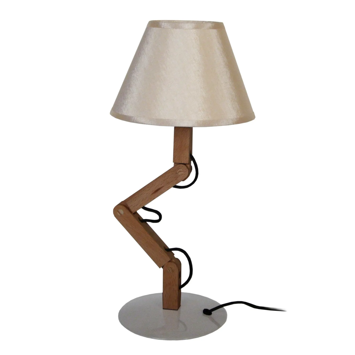Tosel Geri lampada tavolo 18x45 cm naturale-taupe