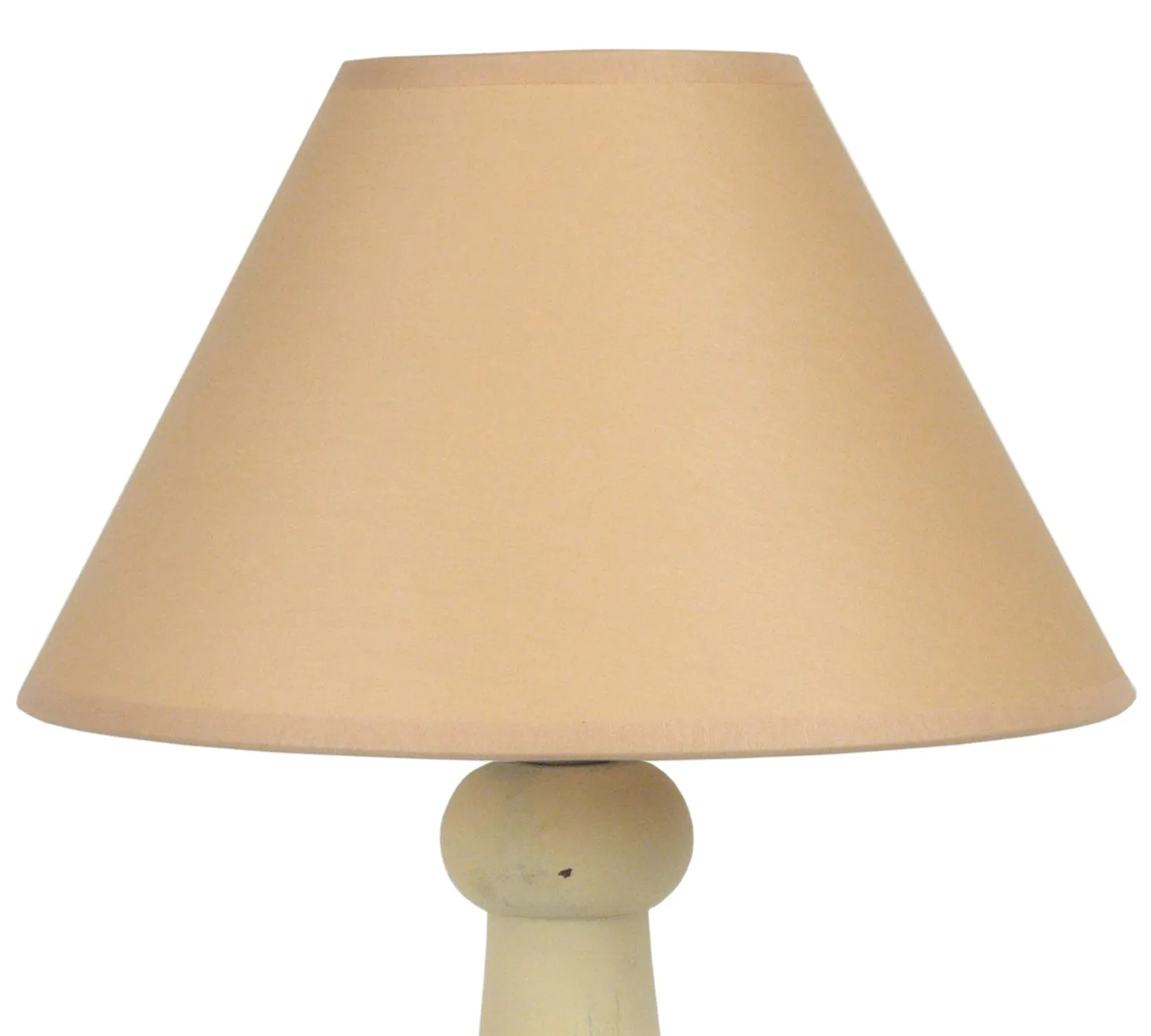 Tosel Fréjus lampada da tavolo bianca 40 cm