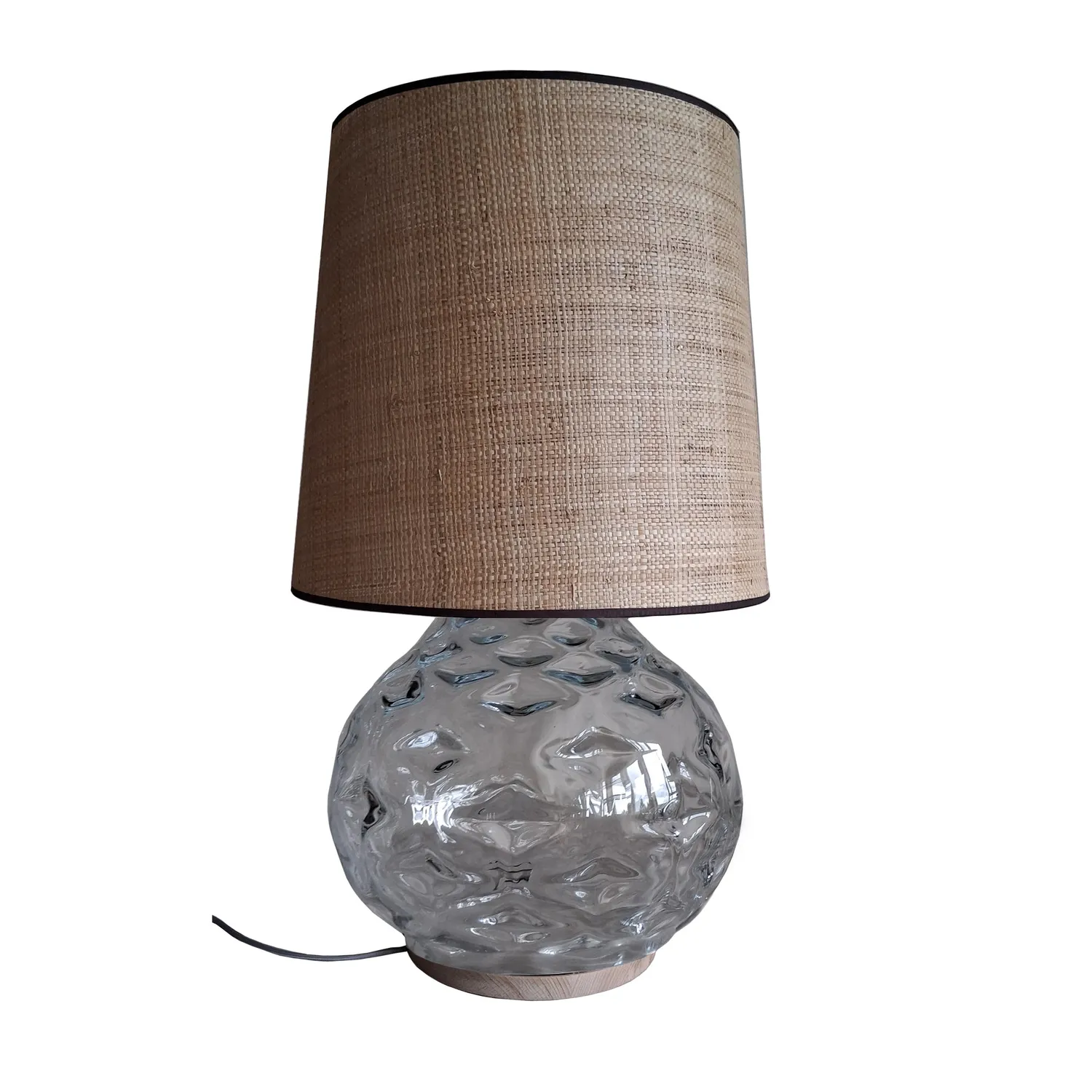 Tosel Burano Big lampada da tavolo trasparente 40x68 cm vetro