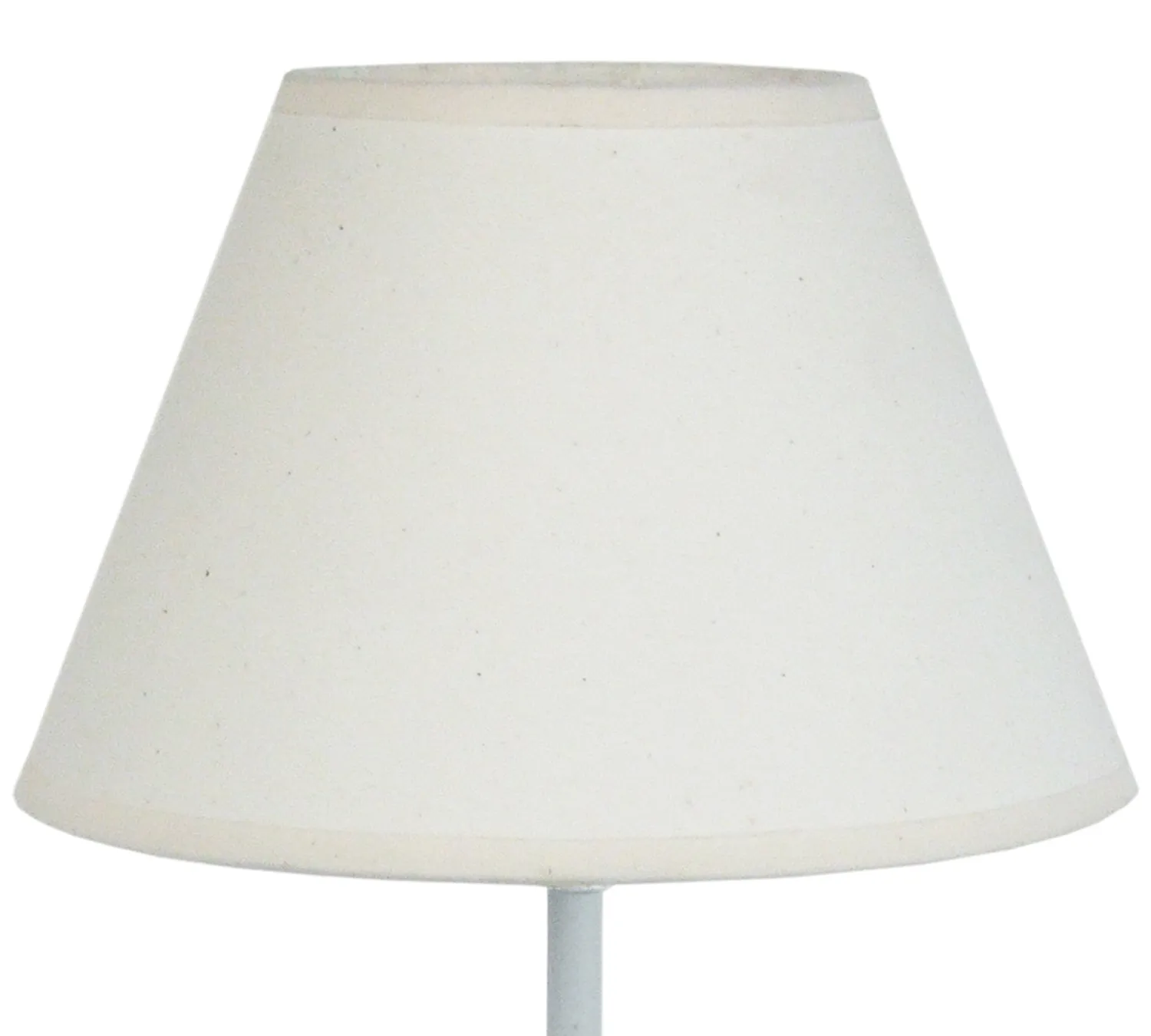 Tosel Belcastel lampada comodino metallo bianca ecrù