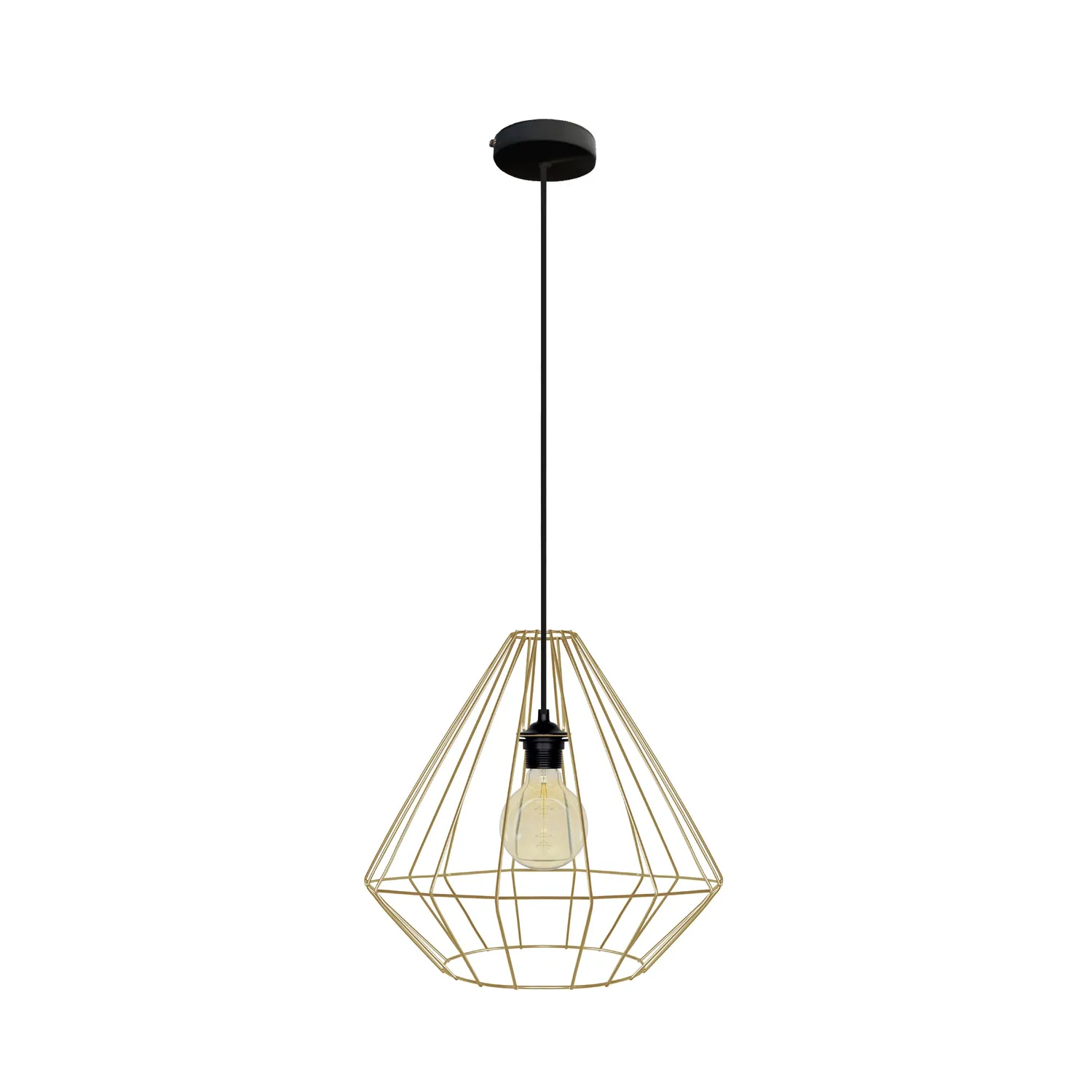 Tosel Diamond sospensione metallo bianco 40 cm