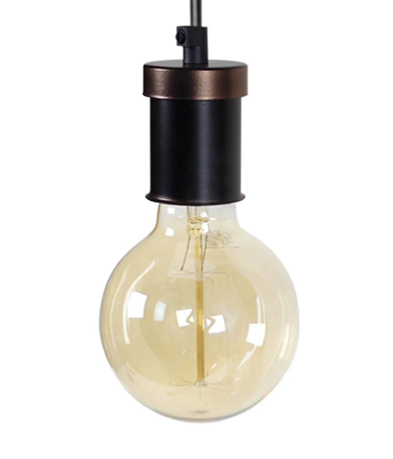 Tosel Krake lampada a sospensione nero bronzo 20x150 cm E27