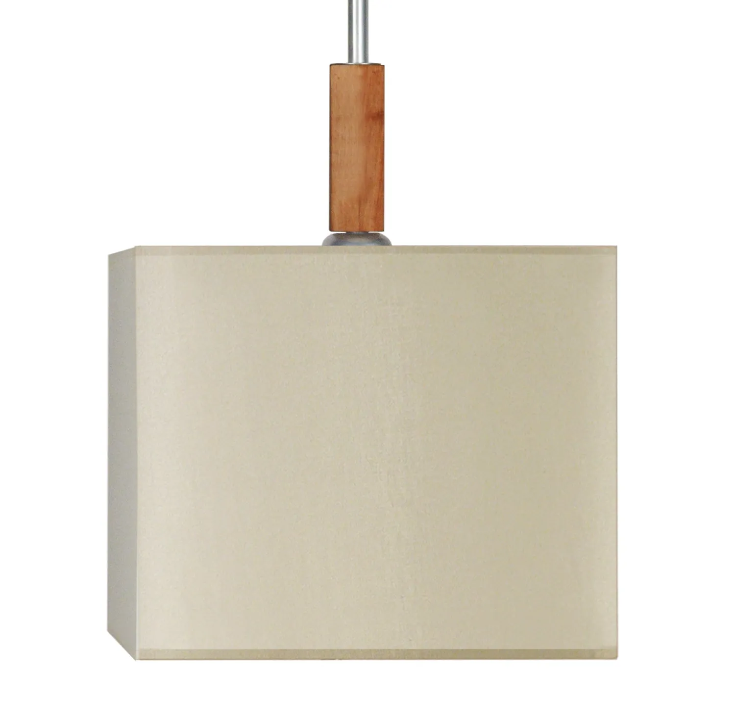Tosel Frigga sospensione legno quadrata noce bianco