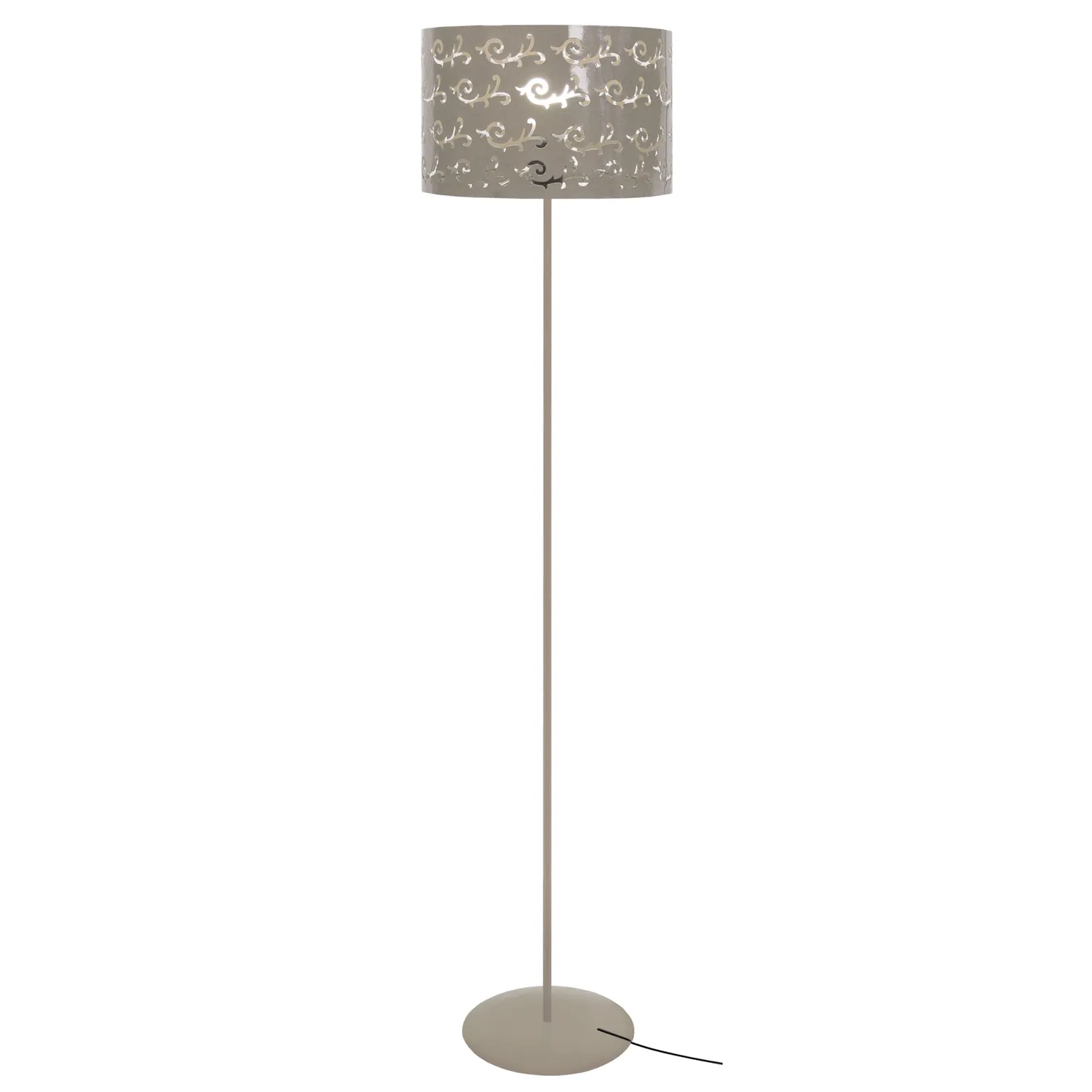 Tosel Lys piantana colonna 30x160 cm nera metallo